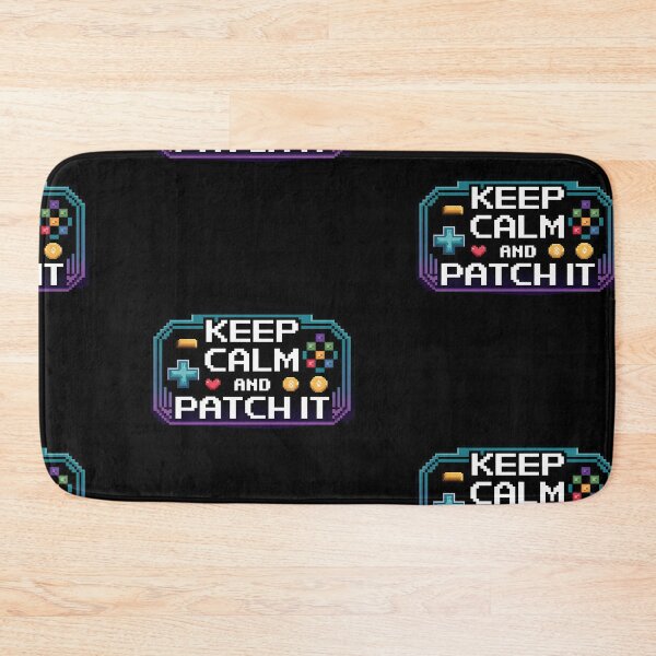 Item preview, Retro Pixel “Keep Calm and Patch It” designed and sold by Into The Rabbit Hole.