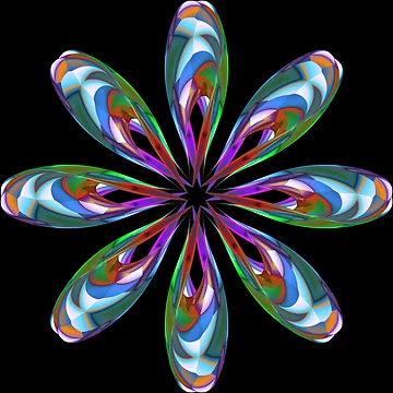 Artwork thumbnail, Multicolored flower by Meo Design