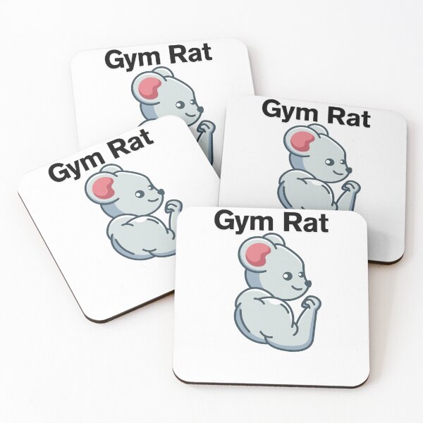 Item preview, Gym Rat: Strong & Cute Mascot designed and sold by Zima23.