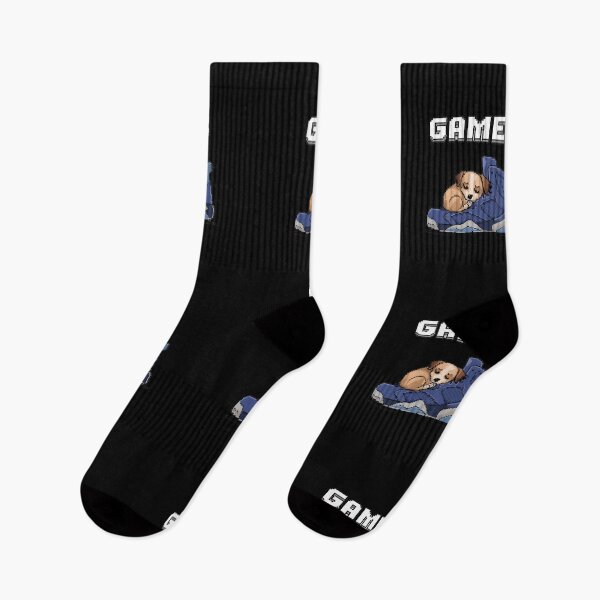 Item preview, Pixel Gamer Puppy Sneaker Nap designed and sold by Into The Rabbit Hole.