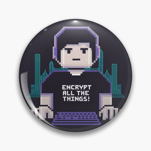Item preview, Pixel Coder “Encrypt All the Things” designed and sold by Into The Rabbit Hole.