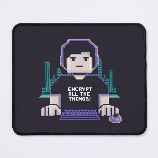 Item preview, Pixel Coder “Encrypt All the Things” designed and sold by Into The Rabbit Hole.