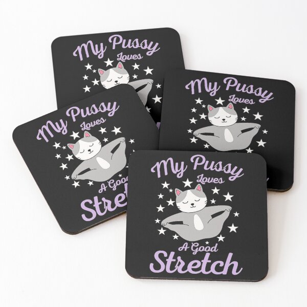 Item preview, My Pussy Loves a Good Stretch Shirt - A Funny Cat Meme designed and sold by love3617.