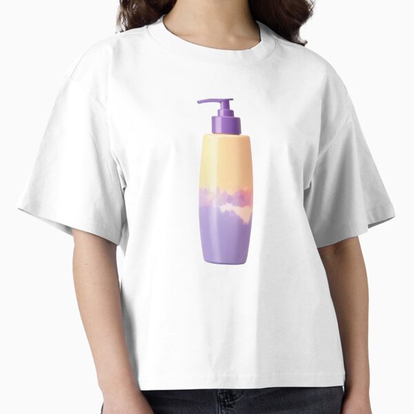 Vista previa del artículo con la obra «Botella con bomba degradada y dispensador morado sobre fondo transparente», diseñado y vendido por Creative88Art.