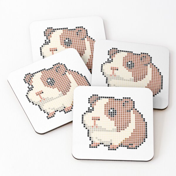 Item preview, Pixeled guinea pig (dutch) designed and sold by Brain Fart Buffet.