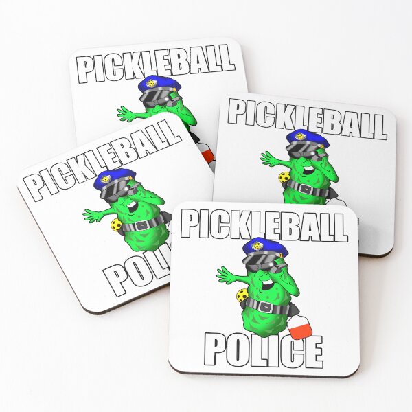 Item preview, Pickleball Police. Humorous Cartoon Logo. designed and sold by Uncle Steve The Cartoonguy's Pickleball Madness..