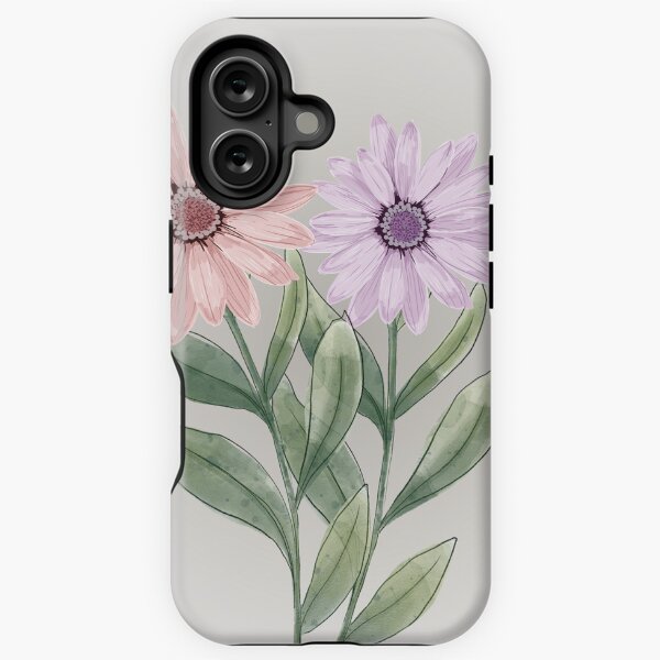 Item preview, Watercolor Daisy Wall Art – Pink & Purple Floral Print, Botanical Flower Illustration designed and sold by NOVOZA.
