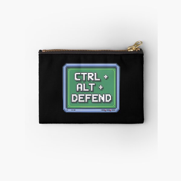 Item preview, Pixel “Ctrl Alt Defend” Shield designed and sold by Into The Rabbit Hole.