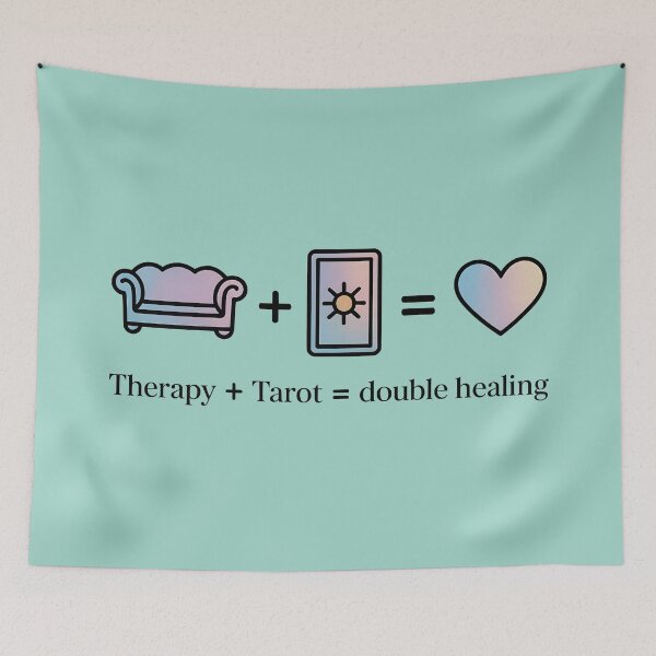 Item preview, Therapy + Tarot = Double Healing designed and sold by CrypticHMystic.