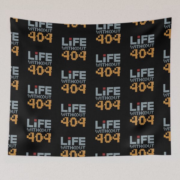 Item preview, Pixel “Life Without 404” Art designed and sold by Into The Rabbit Hole.