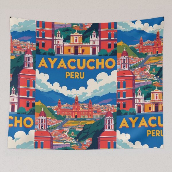 Item preview, Ayacucho Peru Vintage Travel Tourism designed and sold by TravelersGems.