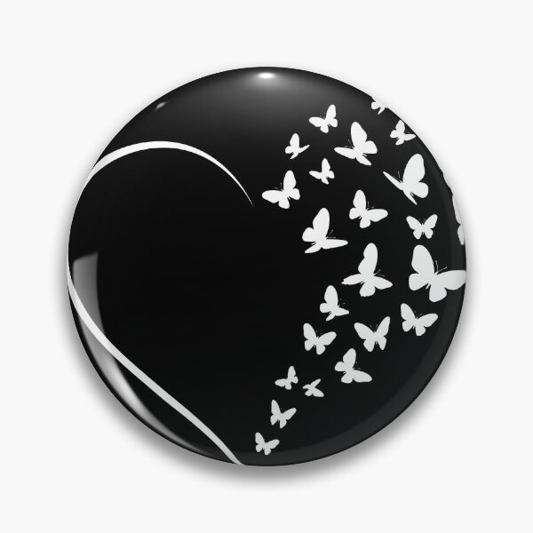 Item preview, White butterfly heart designed and sold by RICAMTP.