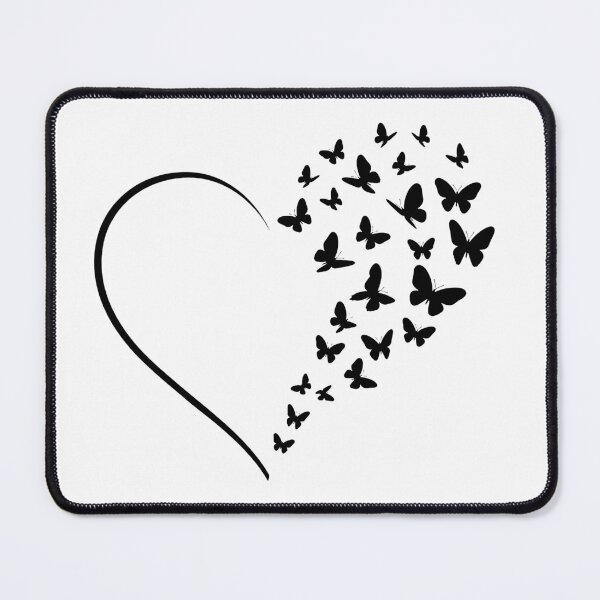 Item preview, Black butterfly heart designed and sold by RICAMTP.
