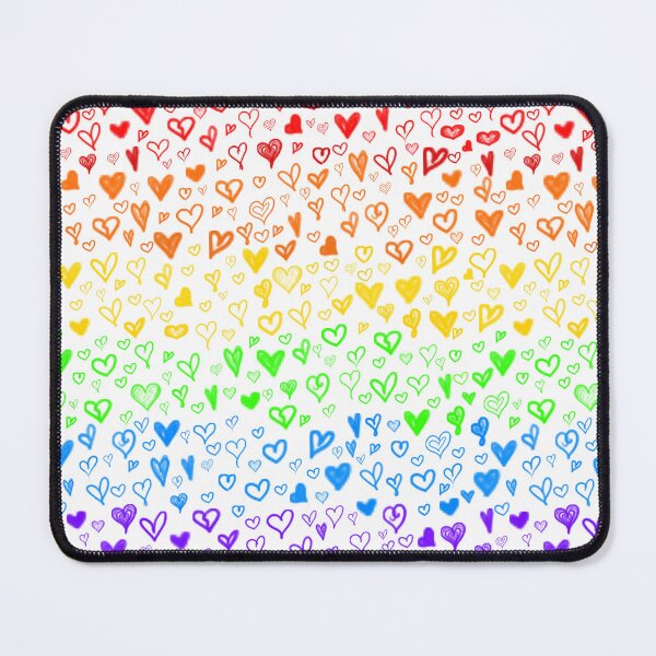 Item preview, Rainbow Hearts (Seamless Transparent Edition) designed and sold by IKDG.
