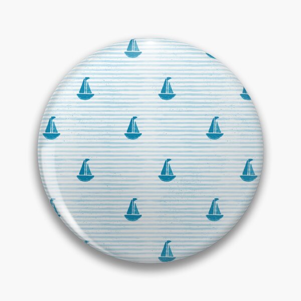 Item preview, Sailboat nautical blue design pattern, water and navy design. designed and sold by jancajiravova.
