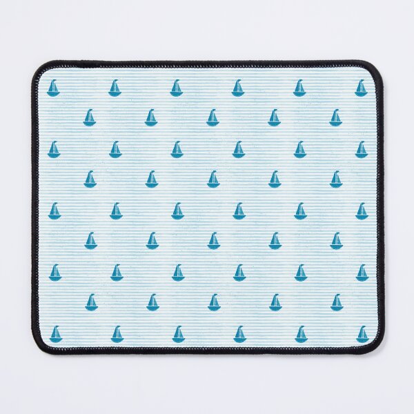 Item preview, Sailboat nautical blue design pattern, water and navy design. designed and sold by jancajiravova.