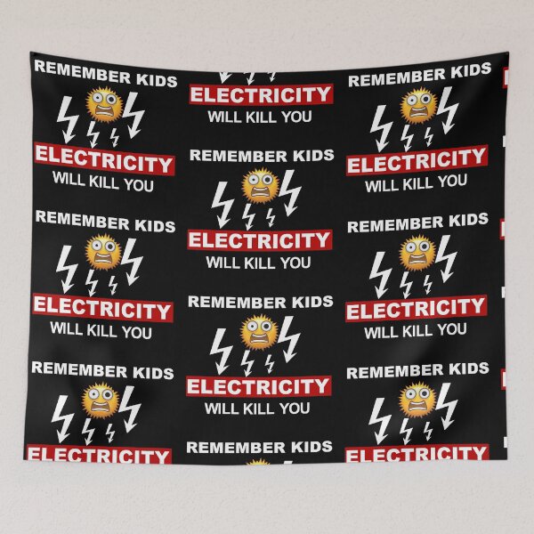 Item preview,  electricity kills warning - electricity kills warning  designed and sold by Cadamurrovault.