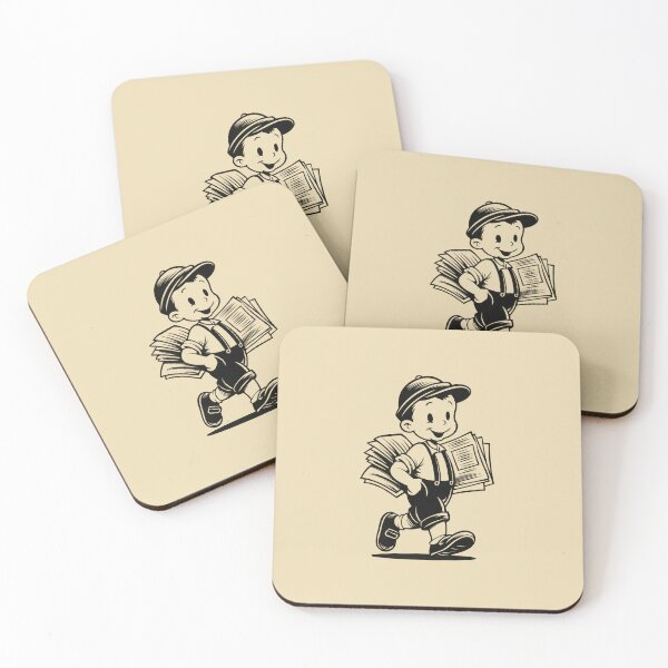 Item preview, Newspaper boy with paper designed and sold by Made-by-Gus.