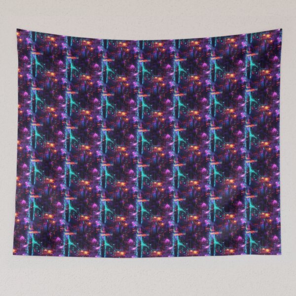 Item preview, Light Synapses Abstract Neural Network designed and sold by MidArtForge.