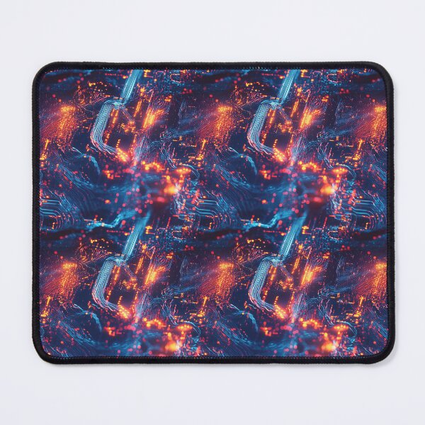 Item preview, Light Synapses Abstract Neural Network designed and sold by MidArtForge.