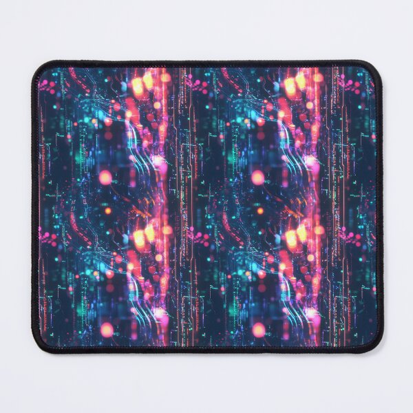 Item preview, Light Synapses Abstract Neural Network designed and sold by MidArtForge.