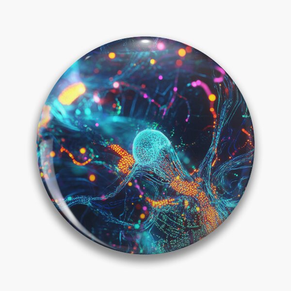 Item preview, Light Synapses Abstract Neural Network designed and sold by MidArtForge.
