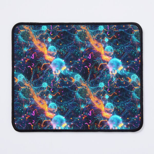Item preview, Light Synapses Abstract Neural Network designed and sold by MidArtForge.