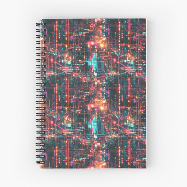 Item preview, Light Synapses Abstract Neural Network designed and sold by MidArtForge.