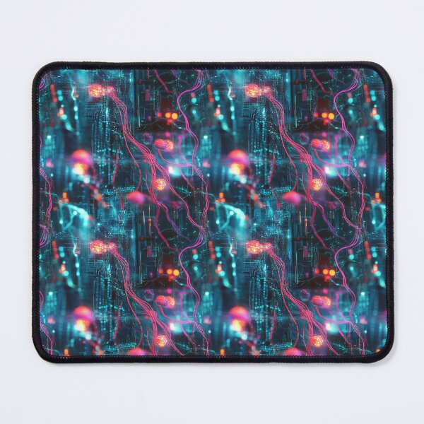 Item preview, Light Synapses Abstract Neural Network designed and sold by MidArtForge.