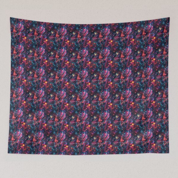 Item preview, Light Synapses Abstract Neural Network designed and sold by MidArtForge.