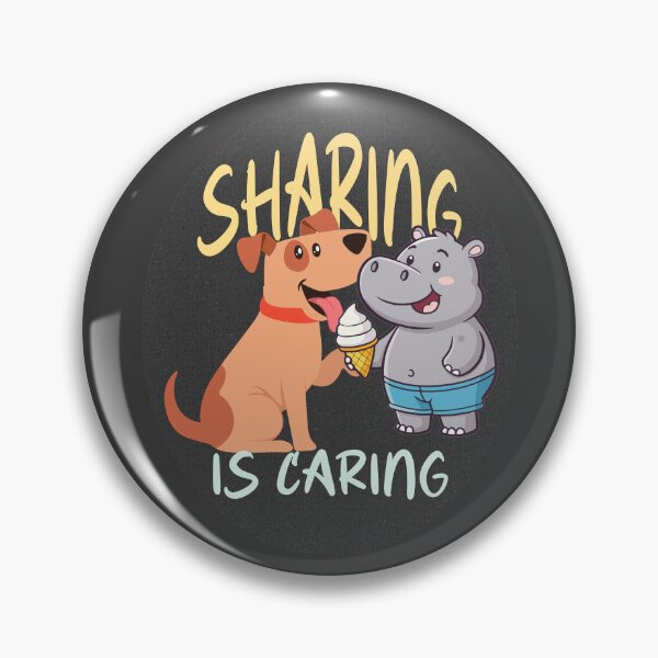 Item preview, Sharing Is Caring Quote Design – Kindness Message with Wholesome Positive Vibes designed and sold by ArtsyExplorer.