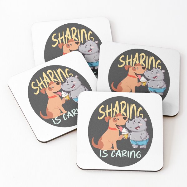 Item preview, Sharing Is Caring Quote Design – Kindness Message with Wholesome Positive Vibes designed and sold by ArtsyExplorer.