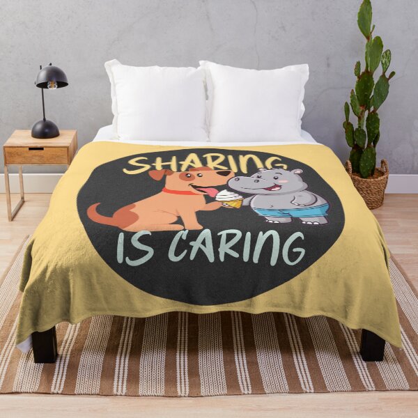 Item preview, Sharing Is Caring Quote Design – Kindness Message with Wholesome Positive Vibes designed and sold by ArtsyExplorer.