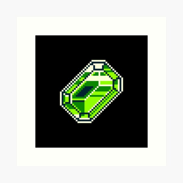 Item preview, Pixel Emerald designed and sold by MitigatedPixel.