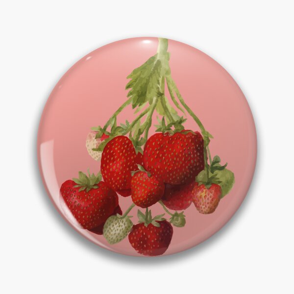 Item preview, Strawberry Plant Pomological Botanical Vector Illustration designed and sold by taiche.