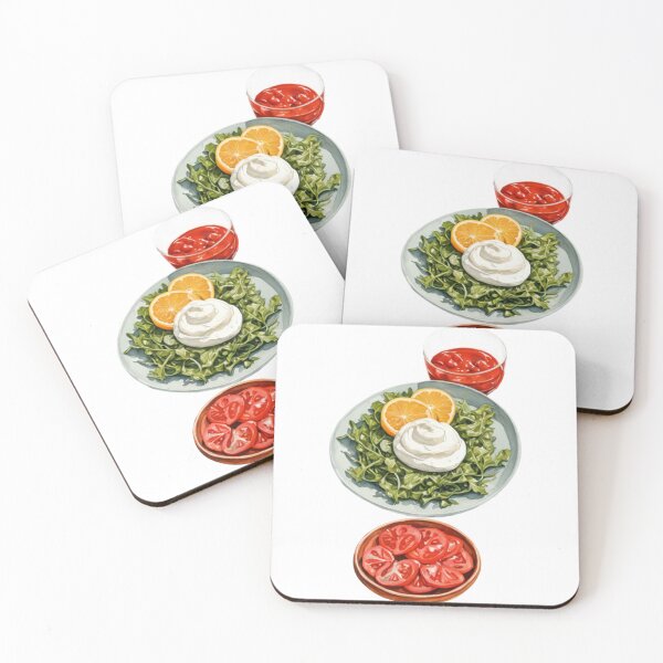 Item preview, Plate of Arugula with Cream and Orange Slices on Transparent Background designed and sold by Creative88Art.