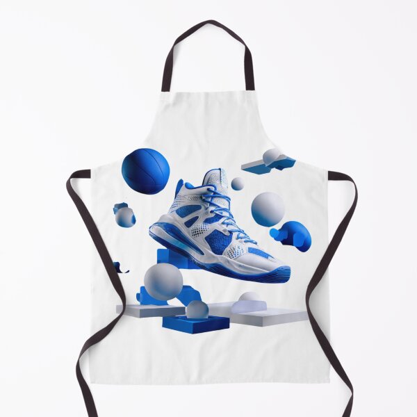Item preview, Futuristic Blue Basketball Sneaker in Dynamic Motion designed and sold by MelaDizayn.
