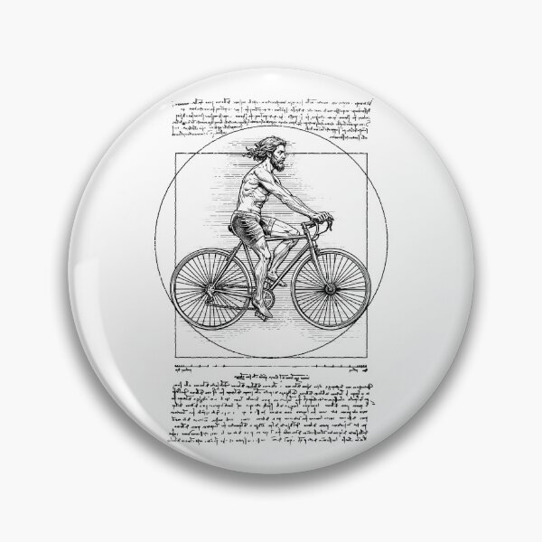 Artikelvorschau, Vitruvianischer Mensch Fahrrad Radfahrer Leonardo Da Vinci Radfahren entworfen und verkauft von GrandeDuc.