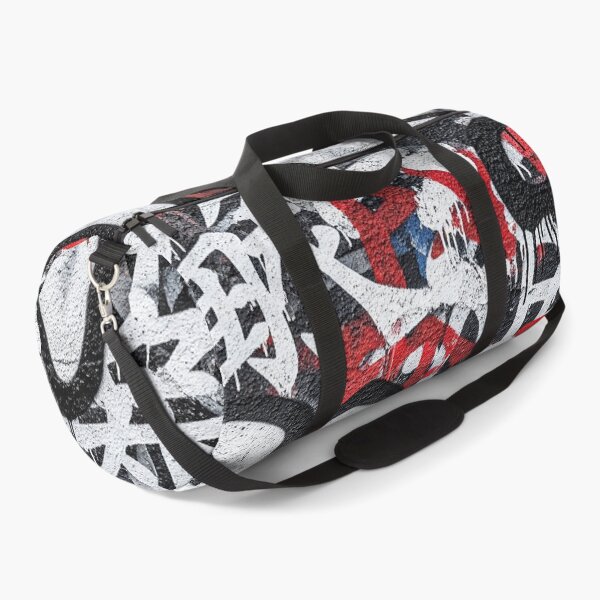 Item preview, Tokyo Graffiti Wall Black White Red Aop Design designed and sold by JohnnyVillas.