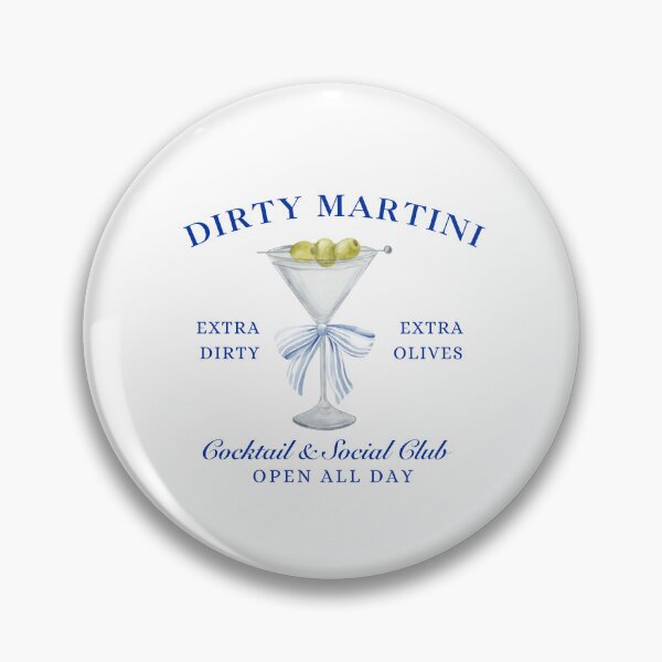 Item preview, Navy Dirty Martini Social Club, Coquette Blue Bow designed and sold by cheekygrins.