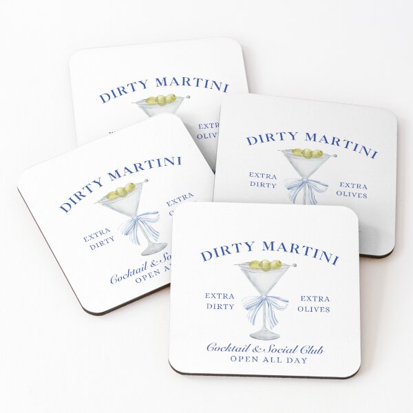 Item preview, Navy Dirty Martini Social Club, Coquette Blue Bow designed and sold by cheekygrins.