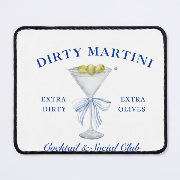 Item preview, Navy Dirty Martini Social Club, Coquette Blue Bow designed and sold by cheekygrins.