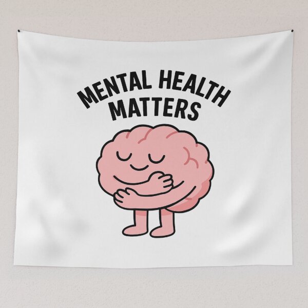 Item preview, Mental Health Matters – Self-Care Brain Design designed and sold by Duckish Store.