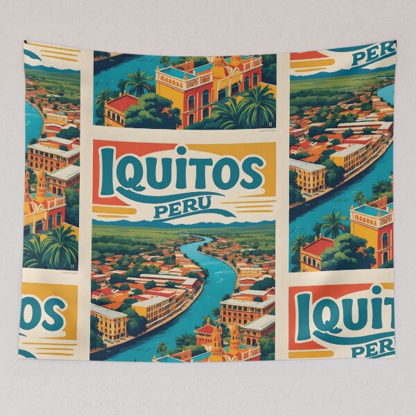 Item preview, Iquitos Peru Vintage Travel Tourism designed and sold by TravelersGems.