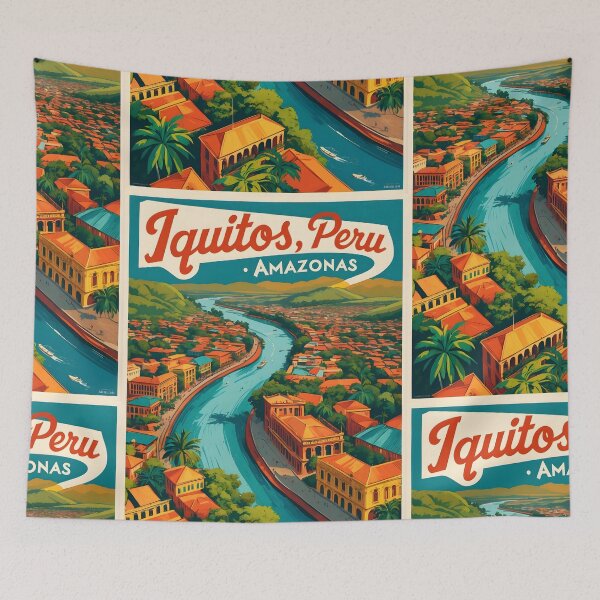 Item preview, Iquitos Peru Vintage Travel Tourism designed and sold by TravelersGems.