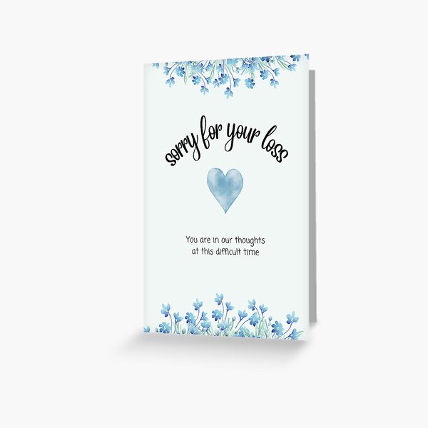 Item preview, Sympathy Card with forget-me-nots designed and sold by Porth-Cove.