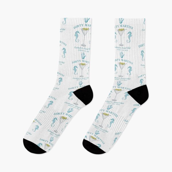 Item preview, Teal Seahorse Dirty Martini Social Club designed and sold by cheekygrins.