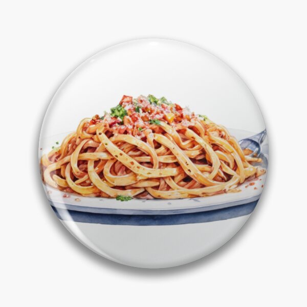 Item preview, Plate of Spaghetti with Tomato Sauce and Garnished Herbs designed and sold by Creative88Art.