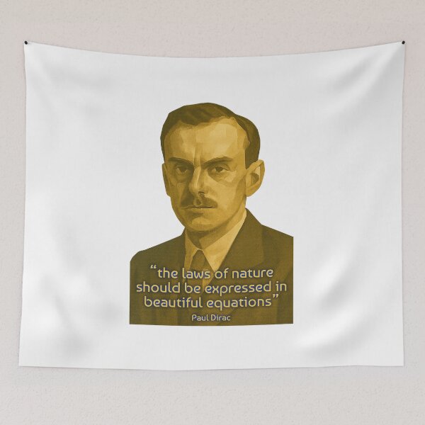 Item preview, Quote by Paul Dirac : “the laws of nature should be expressed in beautiful equations” designed and sold by eebee00.