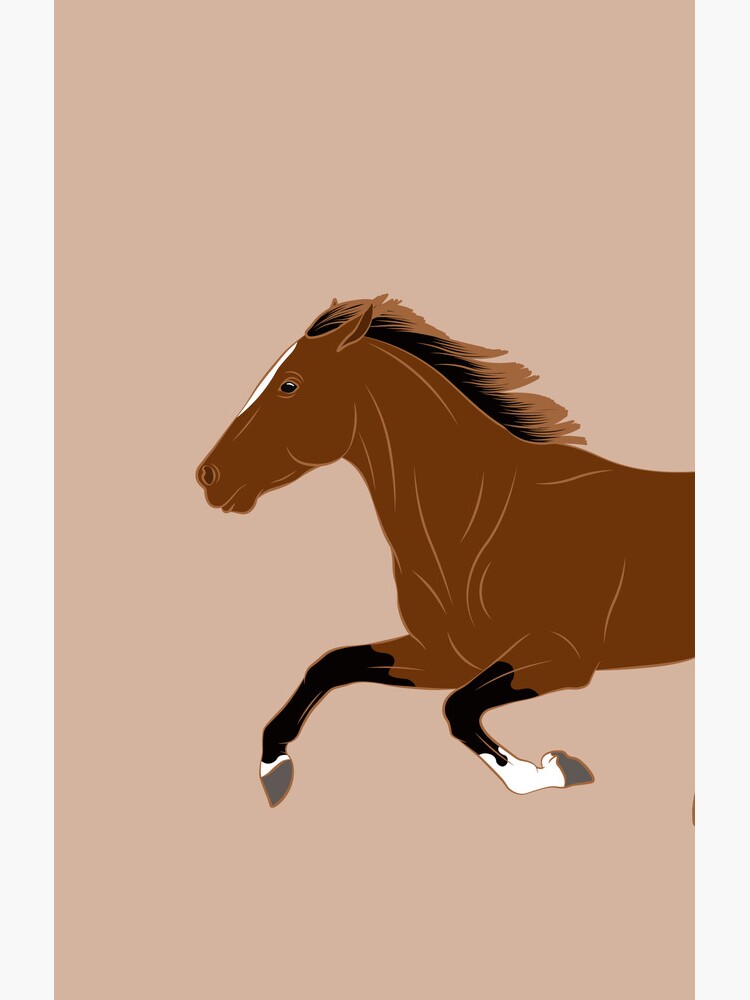 Aperçu 4 sur 4. Coque Samsung Galaxy avec l'œuvre Cheval Afghan, dessin cheval bai, cheval de selle, races de chevaux de l'Afghanistan créée et vendue par WebEquitation.